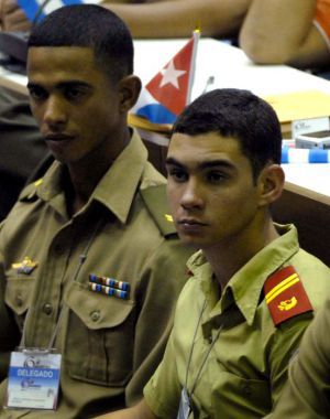 Elián González during the Communist Youth Congress in 2010.