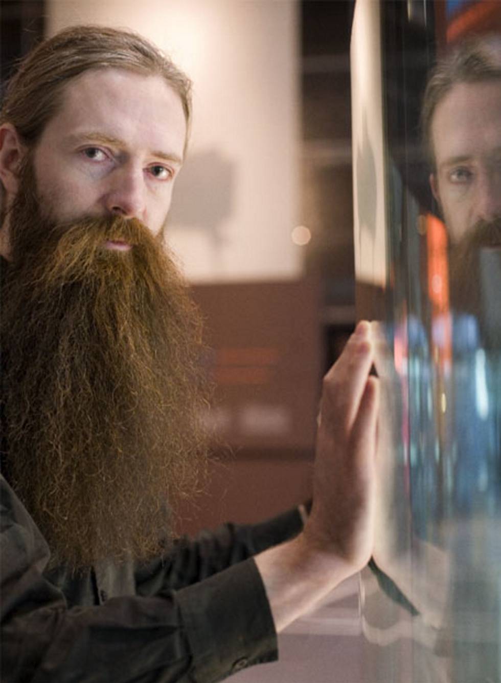 Aubrey de Grey, no museu Cosmocaixa, em Barcelona.