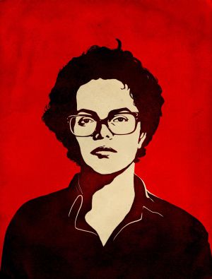 A ilustração de Dilma Rousseff, usada na campanha.