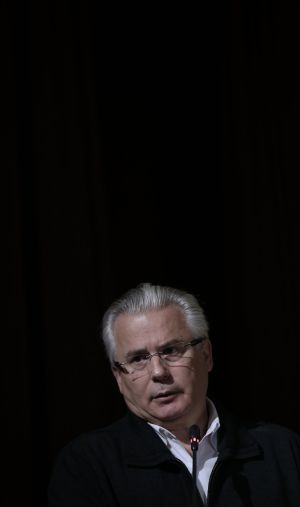Baltasar Garzón, pictured at Sunday's event in Madrid organized by the Platform for a Truth Commission.