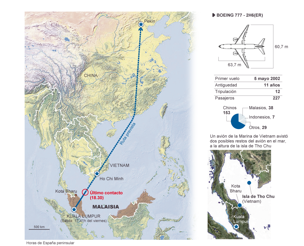 Mh370 Flight Rute La ruta del vuelo MH370 | Internacional | EL PAÍS