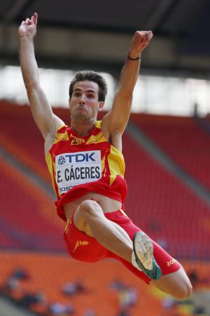 Eusebio Cáceres during the qualifying session.