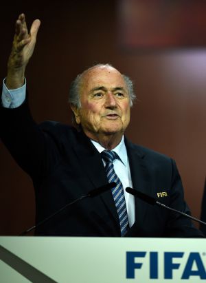 Joseph Blatter, na sexta-feira no congresso da FIFA.