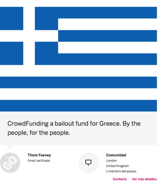 A campanha de arrecadação na plataforma Indiegogo.