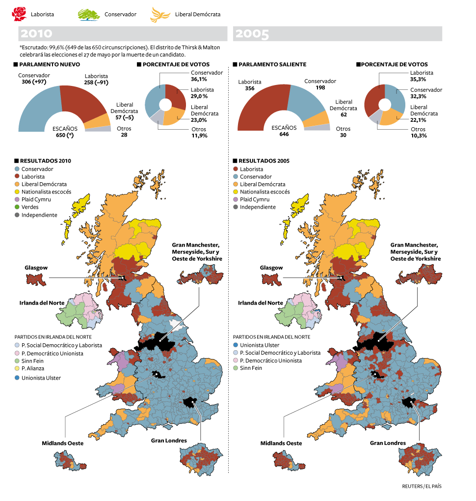 El nuevo mapa electoral del Reino Unido | Internacional | EL PAÍS